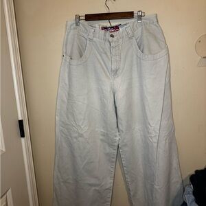 JNCO Light Gray Flare & Wide Leg Pants